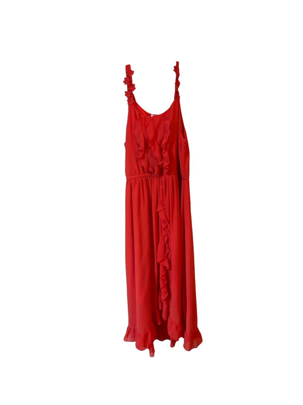Disney D-Signed Burnt Orange Ruffled Maxi Dress